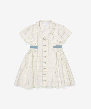 Shirt Dress, Seafoam Plaid