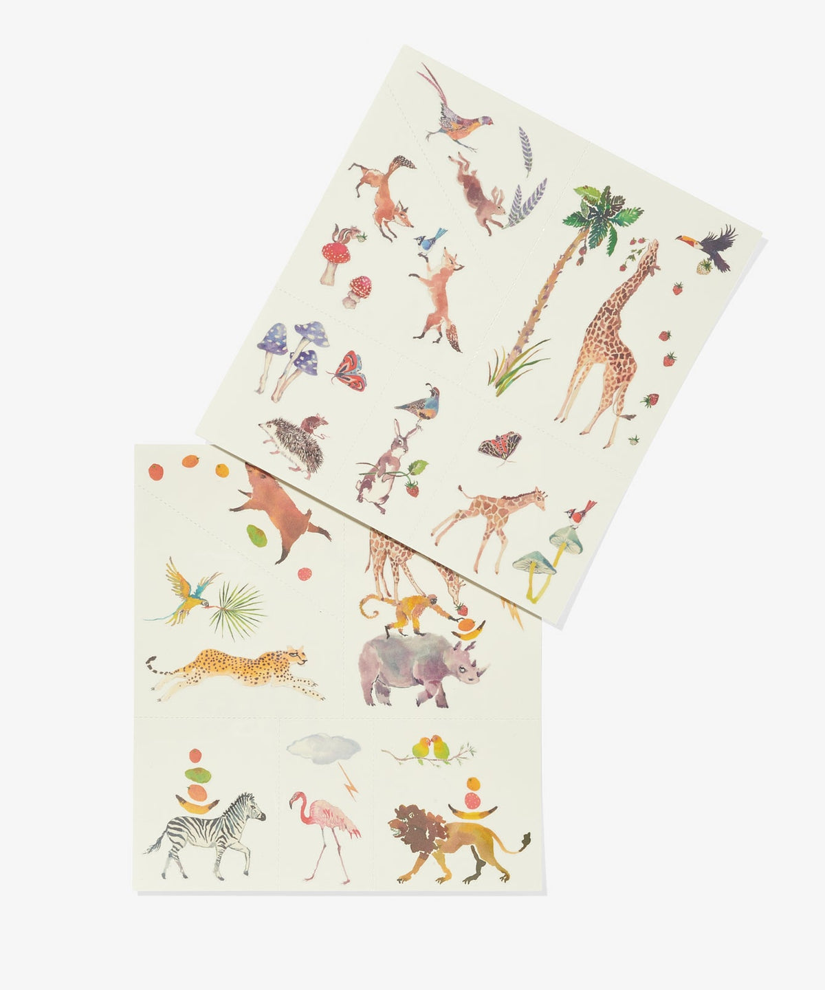 Temporary Tattoo Set, Animal Friends