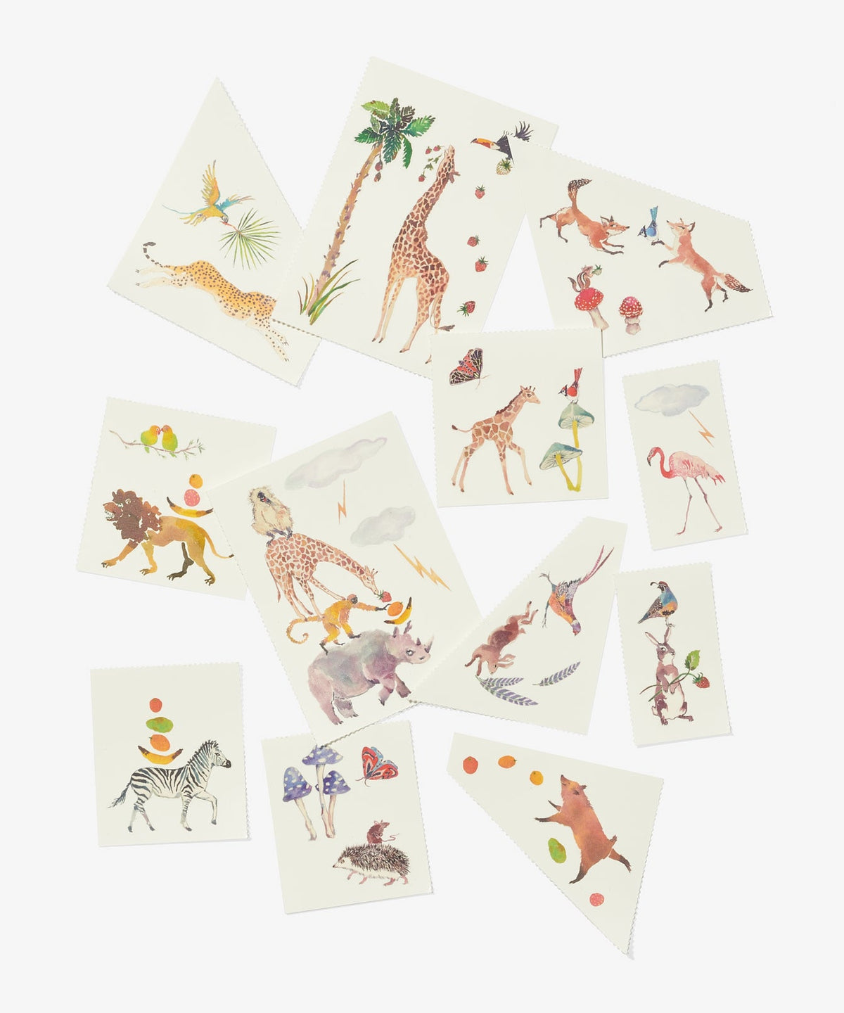 Temporary Tattoo Set, Animal Friends