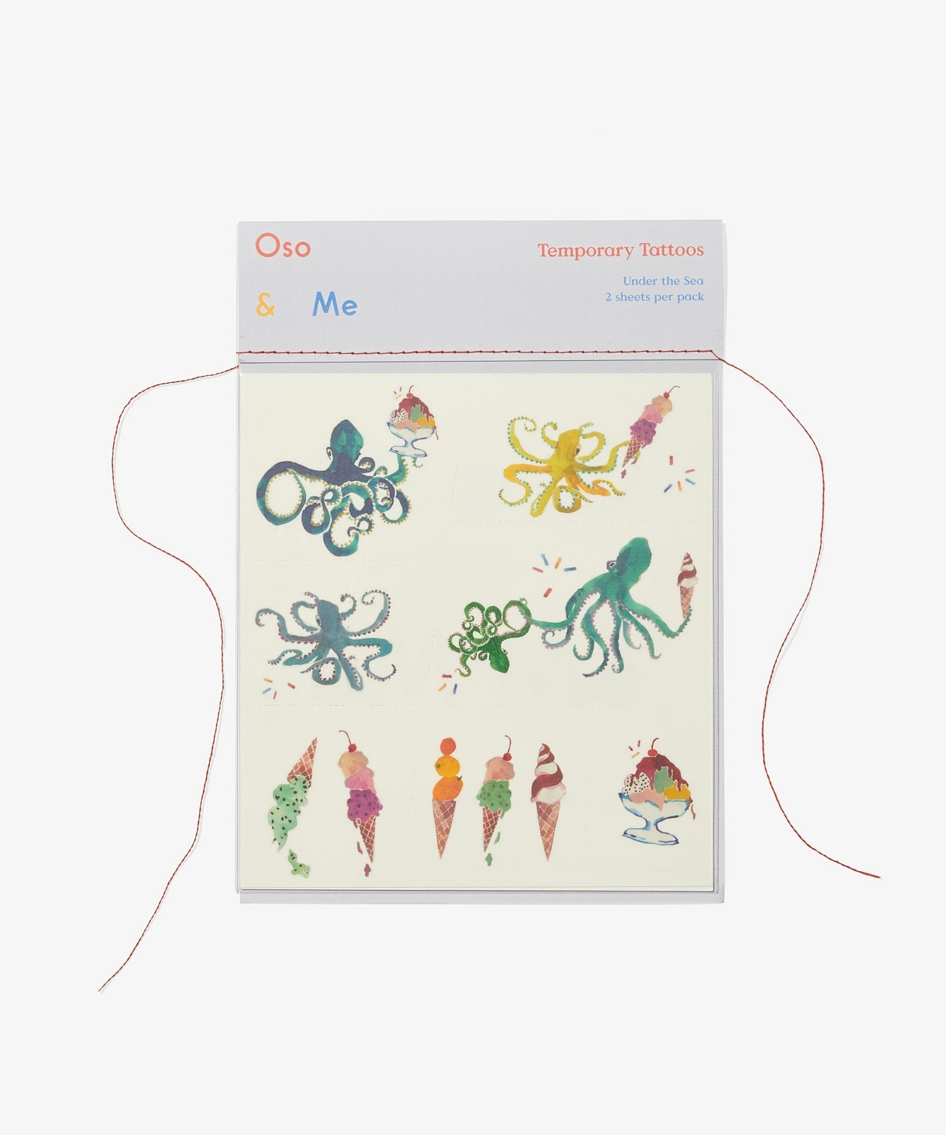 Temporary Tattoo Set, Under the Sea