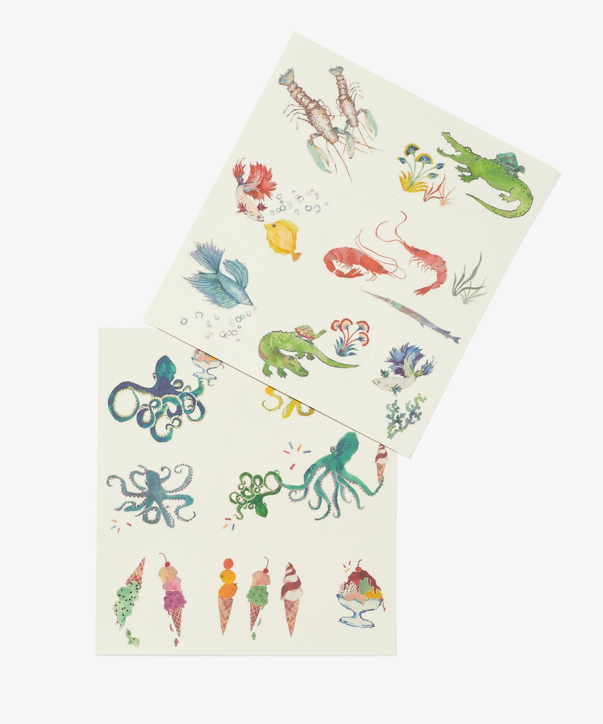 Temporary Tattoo Set, Under the Sea