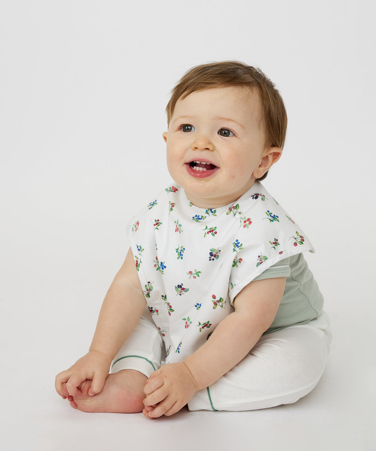 Andy Baby Legging, Seafoam Piping