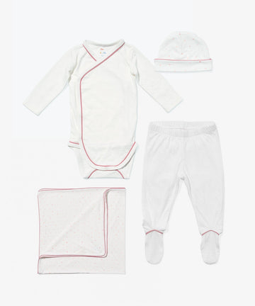 Welcome Baby Bundle, Rose Hearts