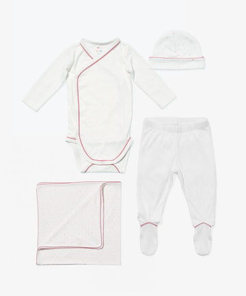 Welcome Baby Bundle, Rose Hearts