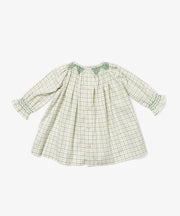 Willa Baby Dress, Green Tattersall