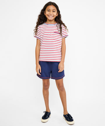 Willie T-Shirt, Paprika Stripe