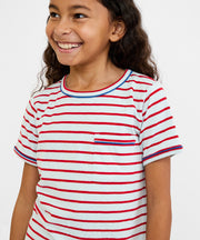 Willie T-Shirt, Paprika Stripe