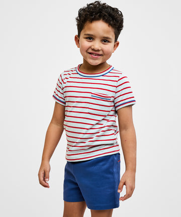 Willie T-Shirt, Paprika Stripe