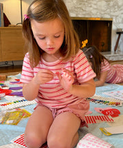 Willie Baby T-Shirt, Petal Mini Stripe