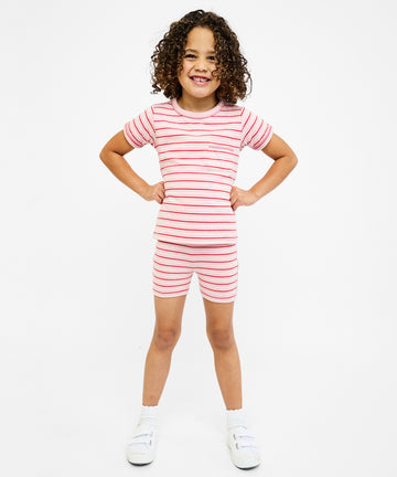 Willie Baby T-Shirt, Petal Mini Stripe