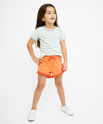 Willie T-Shirt, Dusty Blue Stripe