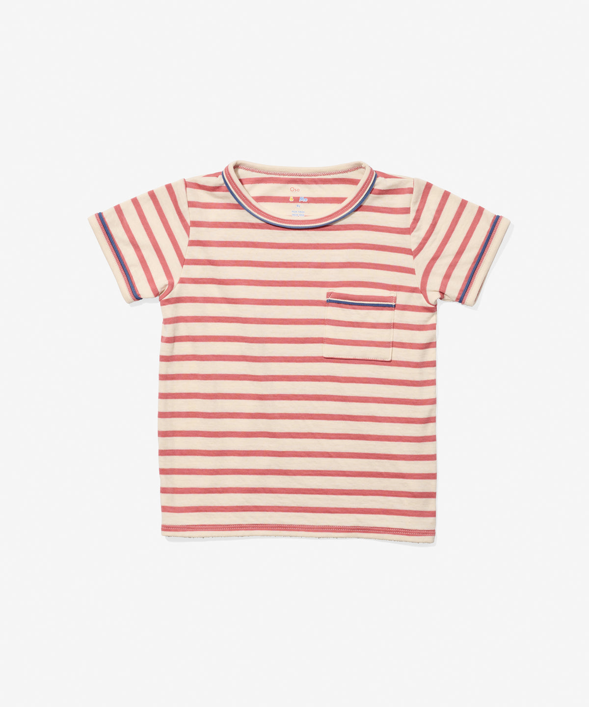 Oso & Me Willie T-Shirt, Nautical Red Stripe
