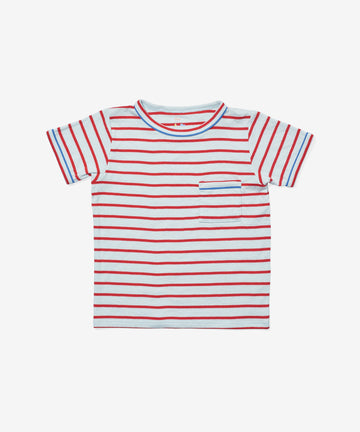 Willie T-Shirt, Paprika Stripe