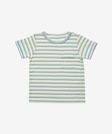 Willie T-Shirt, Butter Triple Stripe