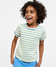 Willie T-Shirt, Butter Triple Stripe