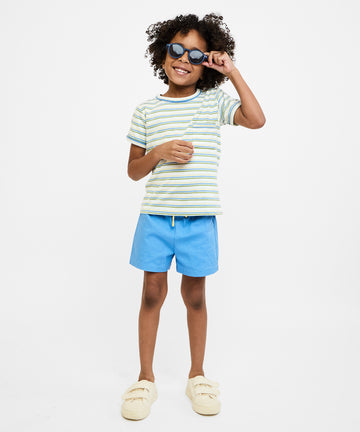 Willie T-Shirt, Butter Triple Stripe