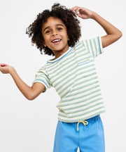 Willie T-Shirt, Butter Triple Stripe