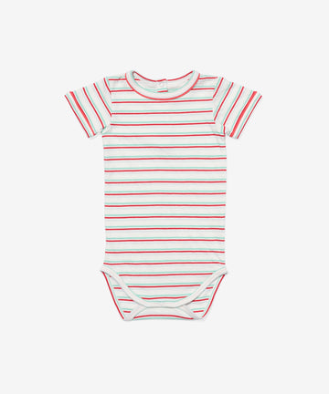 Willie One-piece, Turquoise Triple Stripe