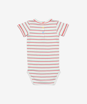 Willie One-piece, Turquoise Triple Stripe