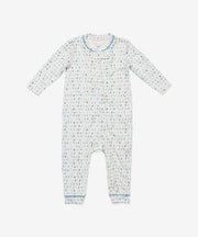 Ziggy Zip Romper, Blue ABC's