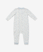 Ziggy Zip Romper, Blue ABC's