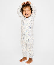 Ziggy Zip Romper, Blue ABC's