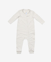 Ziggy Zip Romper, Cloud Mini Stripe