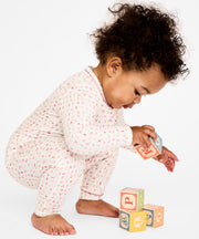 Ziggy Zip Romper, Rose ABC's