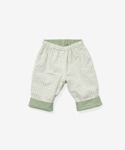 Reversible Baby Pant, Green Tattersall