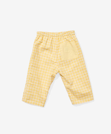 Reversible Baby Pant, Yellow Check